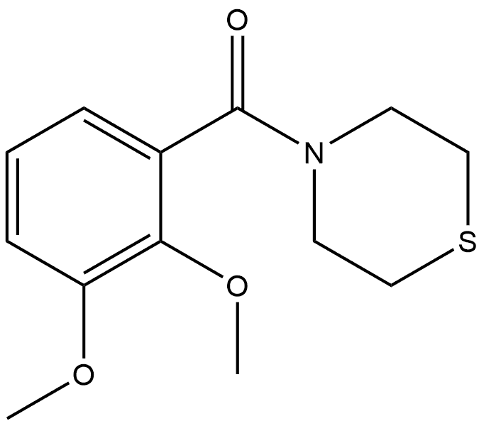 (2,3-dimethoxyphenyl)(thiomorpholino)methanone Structure