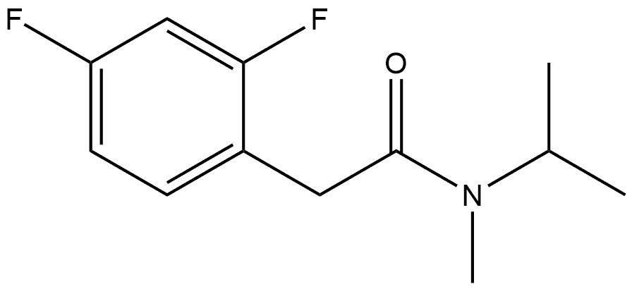 2,4-Difluoro-N-methyl-N-(1-methylethyl)benzeneacetamide Structure