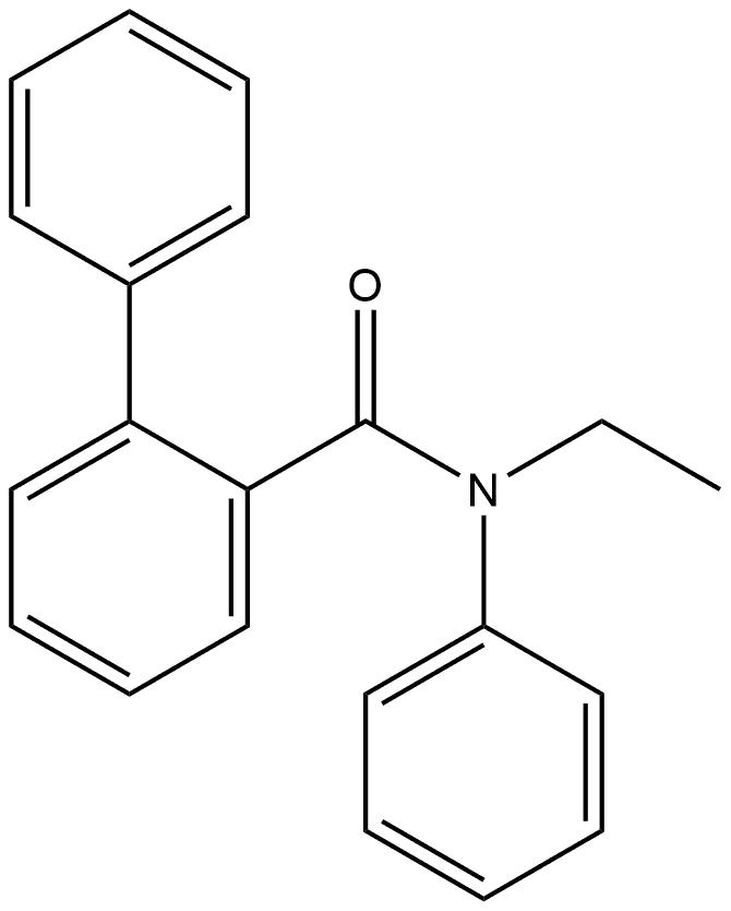 N-Ethyl-N-phenyl[1,1'-biphenyl]-2-carboxamide 구조식 이미지