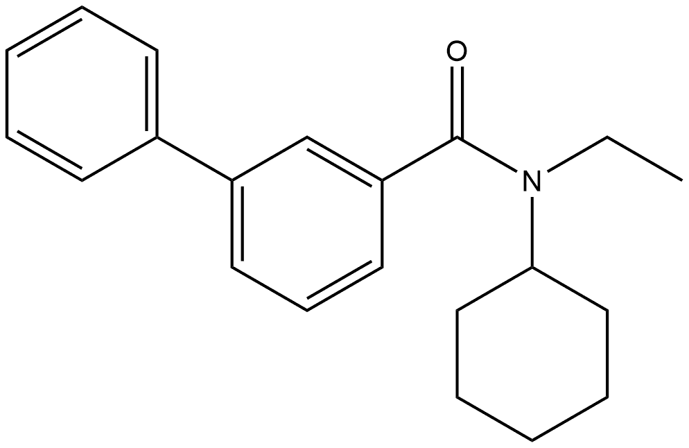 N-Cyclohexyl-N-ethyl[1,1'-biphenyl]-3-carboxamide Structure