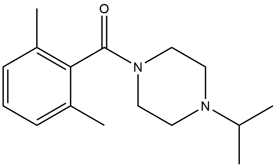 (2,6-Dimethylphenyl)[4-(1-methylethyl)-1-piperazinyl]methanone Structure