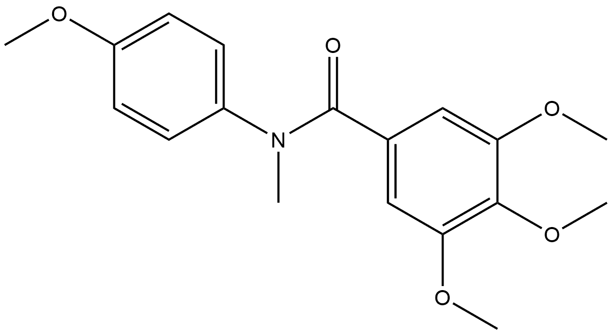 3,4,5-Trimethoxy-N-(4-methoxyphenyl)-N-methylbenzamide Structure