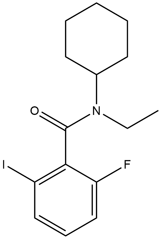 N-Cyclohexyl-N-ethyl-2-fluoro-6-iodobenzamide Structure