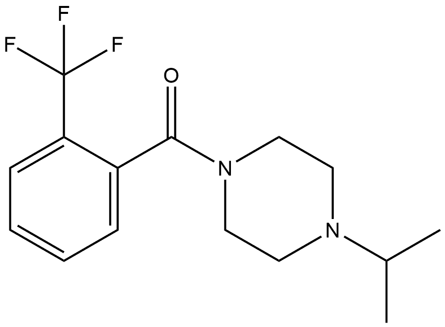 4-(1-Methylethyl)-1-piperazinyl][2-(trifluoromethyl)phenyl]methanone Structure