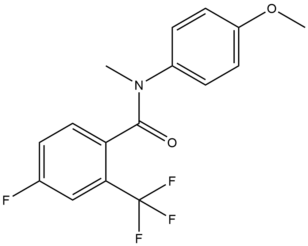 4-Fluoro-N-(4-methoxyphenyl)-N-methyl-2-(trifluoromethyl)benzamide Structure