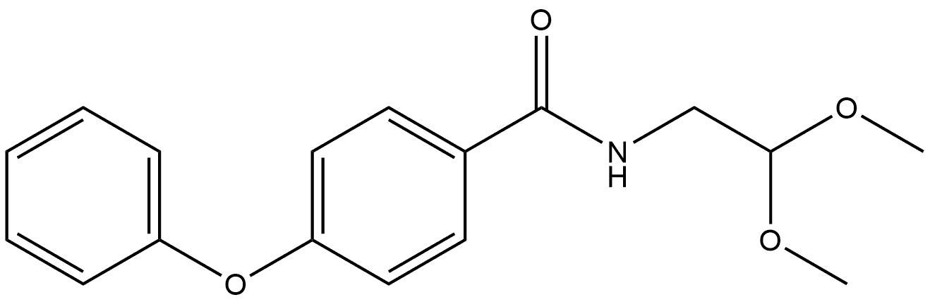 N-(2,2-Dimethoxyethyl)-4-phenoxybenzamide Structure