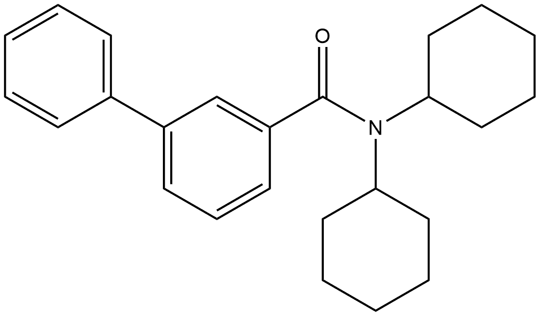 N,N-Dicyclohexyl[1,1'-biphenyl]-3-carboxamide Structure