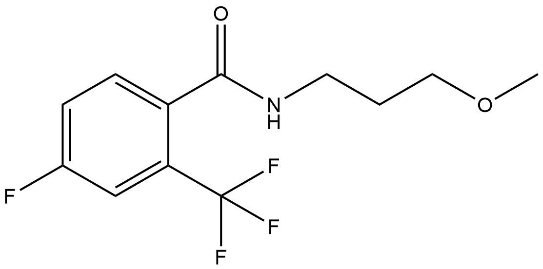 4-Fluoro-N-(3-methoxypropyl)-2-(trifluoromethyl)benzamide Structure