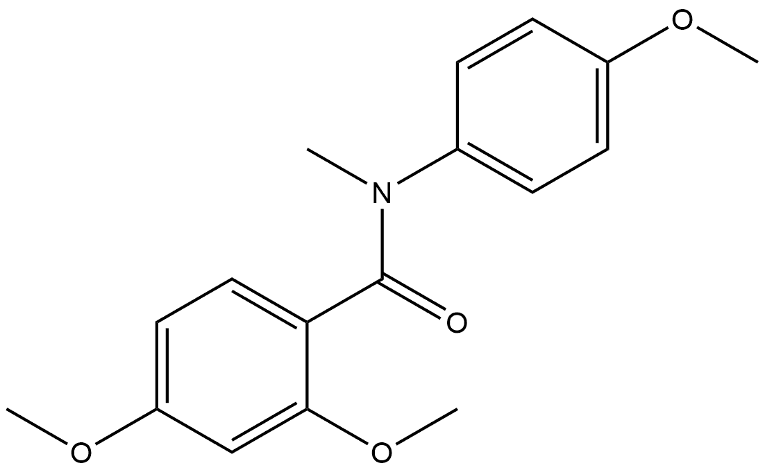 2,4-Dimethoxy-N-(4-methoxyphenyl)-N-methylbenzamide Structure