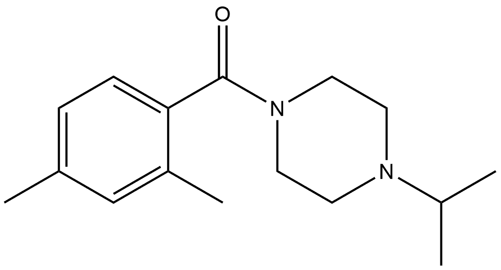 (2,4-Dimethylphenyl)[4-(1-methylethyl)-1-piperazinyl]methanone Structure