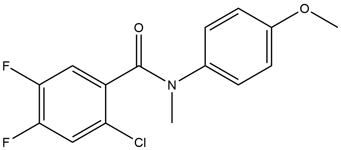 2-Chloro-4,5-difluoro-N-(4-methoxyphenyl)-N-methylbenzamide Structure