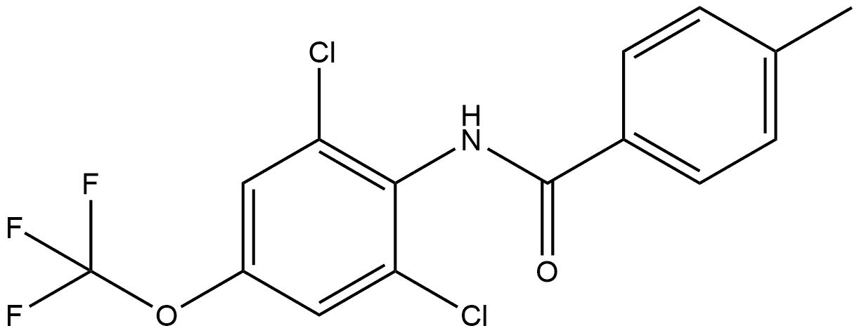 N-[2,6-Dichloro-4-(trifluoromethoxy)phenyl]-4-methylbenzamide Structure