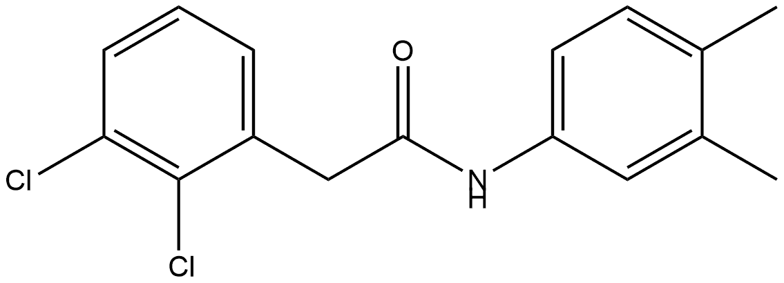 2,3-Dichloro-N-(3,4-dimethylphenyl)benzeneacetamide Structure