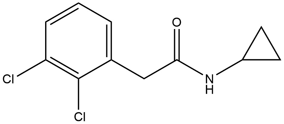 2,3-Dichloro-N-cyclopropylbenzeneacetamide Structure