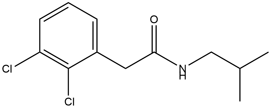 2,3-Dichloro-N-(2-methylpropyl)benzeneacetamide Structure