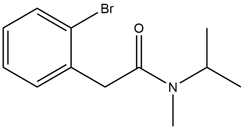 2-Bromo-N-methyl-N-(1-methylethyl)benzeneacetamide Structure