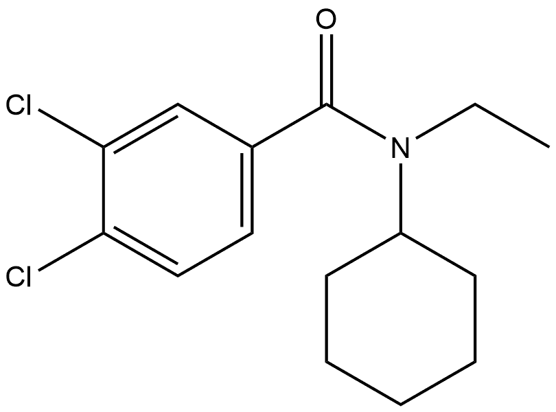 3,4-Dichloro-N-cyclohexyl-N-ethylbenzamide Structure