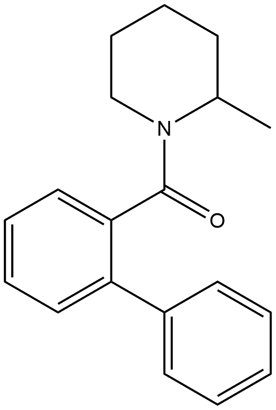 1,1'-Biphenyl]-2-yl(2-methyl-1-piperidinyl)methanone Structure