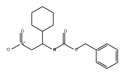 Carbamic acid, N-(1-cyclohexyl-2-nitroethyl)-, phenylmethyl ester 구조식 이미지