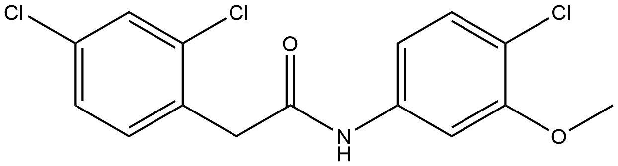 2,4-Dichloro-N-(4-chloro-3-methoxyphenyl)benzeneacetamide Structure