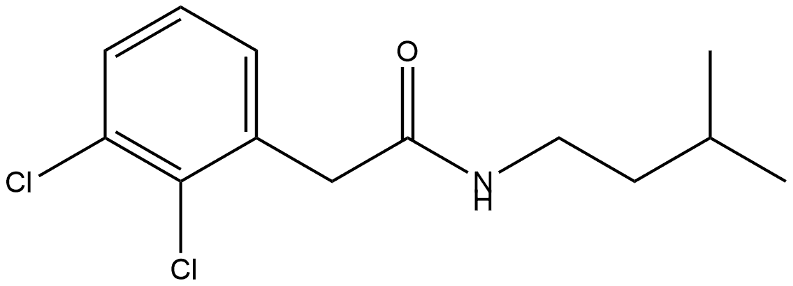 2,3-Dichloro-N-(3-methylbutyl)benzeneacetamide Structure