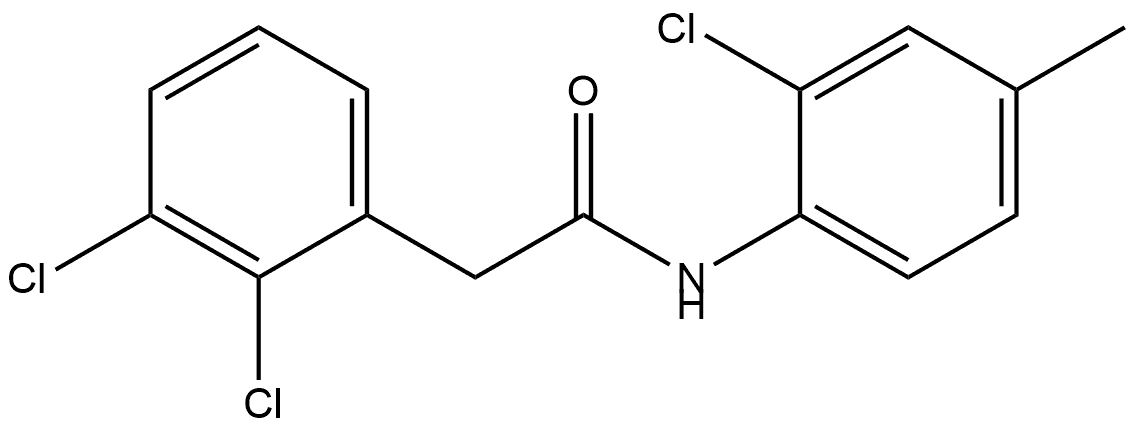 2,3-Dichloro-N-(2-chloro-4-methylphenyl)benzeneacetamide Structure