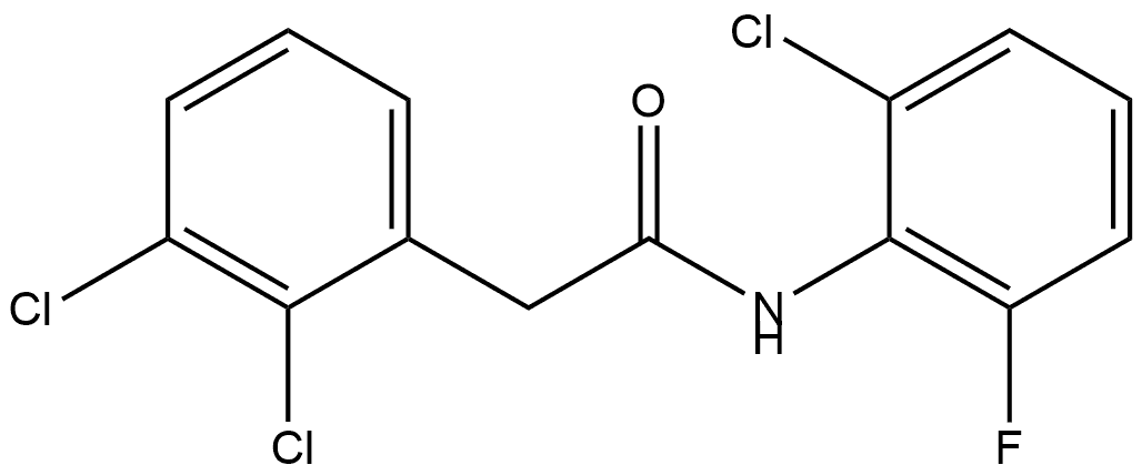 2,3-Dichloro-N-(2-chloro-6-fluorophenyl)benzeneacetamide Structure