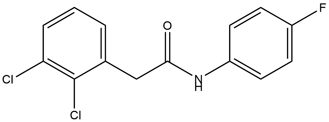 2,3-Dichloro-N-(4-fluorophenyl)benzeneacetamide Structure