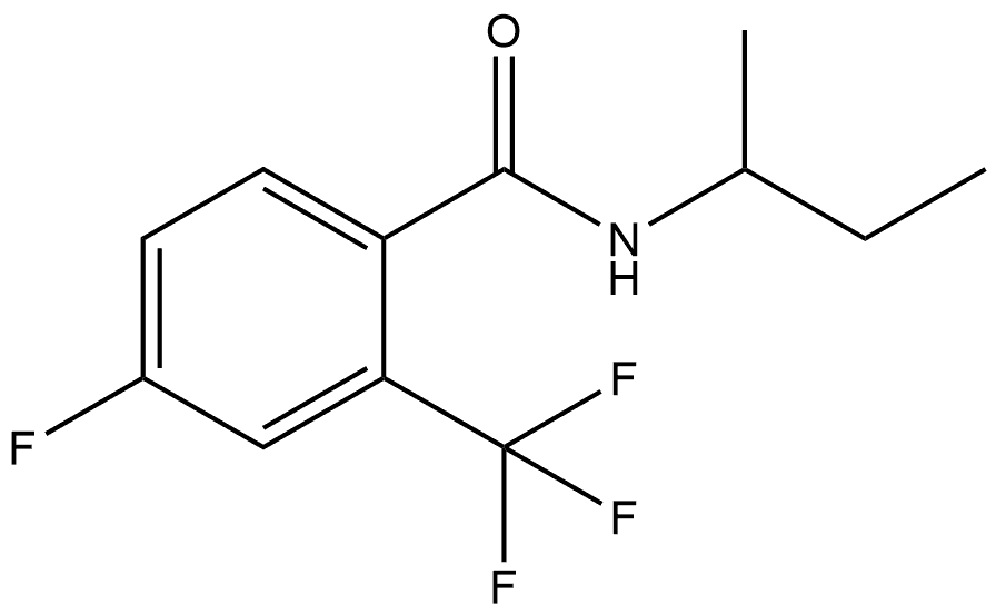 4-Fluoro-N-(1-methylpropyl)-2-(trifluoromethyl)benzamide Structure