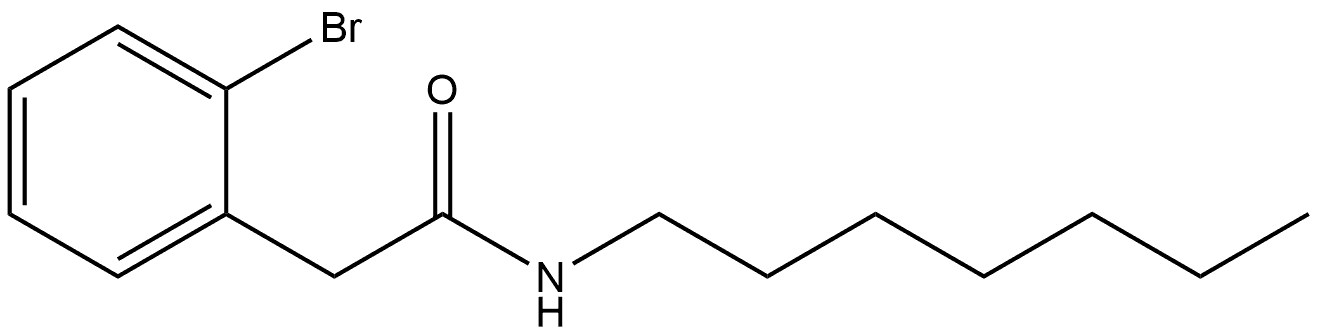 2-Bromo-N-heptylbenzeneacetamide Structure