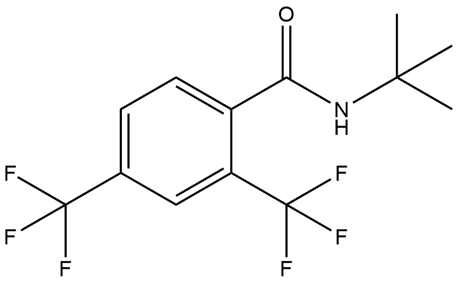 N-(1,1-Dimethylethyl)-2,4-bis(trifluoromethyl)benzamide Structure