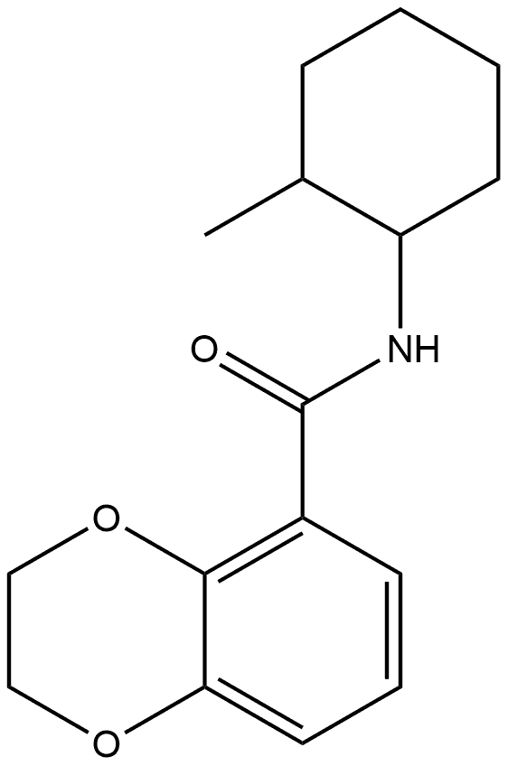 2,3-Dihydro-N-(2-methylcyclohexyl)-1,4-benzodioxin-5-carboxamide Structure