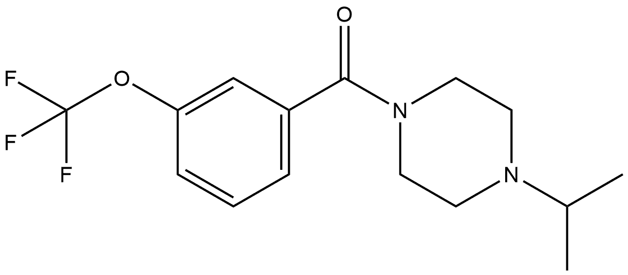 4-(1-Methylethyl)-1-piperazinyl][3-(trifluoromethoxy)phenyl]methanone Structure