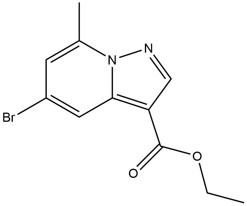 Ethyl 5-bromo-7-methylpyrazolo[1,5-a]pyridine-3-carboxylate Structure