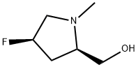 ((2R,4R)-4-Fluoro-1-methylpyrrolidin-2-yl)methanol Structure