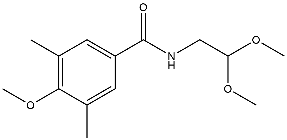 N-(2,2-Dimethoxyethyl)-4-methoxy-3,5-dimethylbenzamide Structure