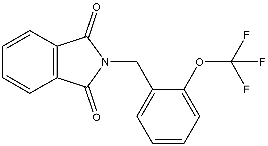 2-[[2-(Trifluoromethoxy)phenyl]methyl]-1H-isoindole-1,3(2H)-dione Structure