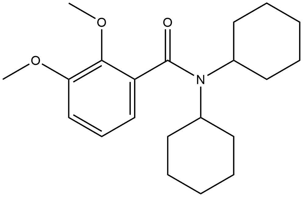 N,N-Dicyclohexyl-2,3-dimethoxybenzamide Structure