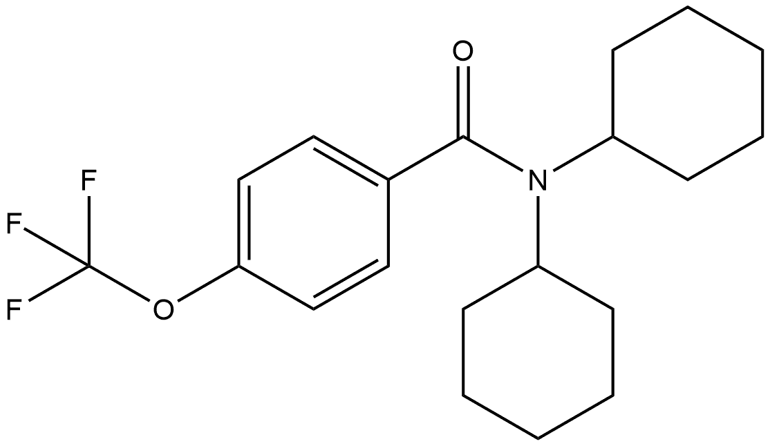 N,N-Dicyclohexyl-4-(trifluoromethoxy)benzamide Structure