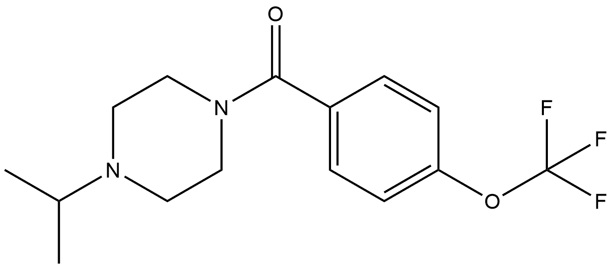 4-(1-Methylethyl)-1-piperazinyl][4-(trifluoromethoxy)phenyl]methanone Structure