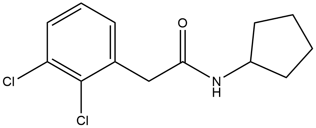 2,3-Dichloro-N-cyclopentylbenzeneacetamide Structure