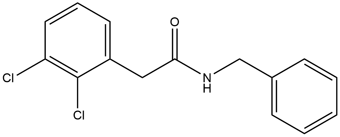 2,3-Dichloro-N-(phenylmethyl)benzeneacetamide Structure