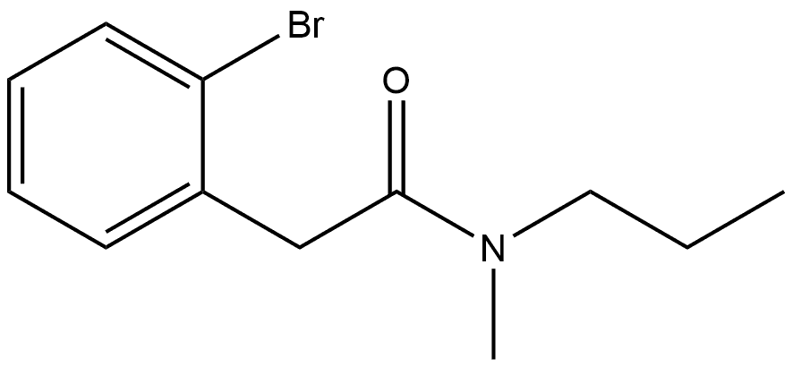 2-Bromo-N-methyl-N-propylbenzeneacetamide 구조식 이미지