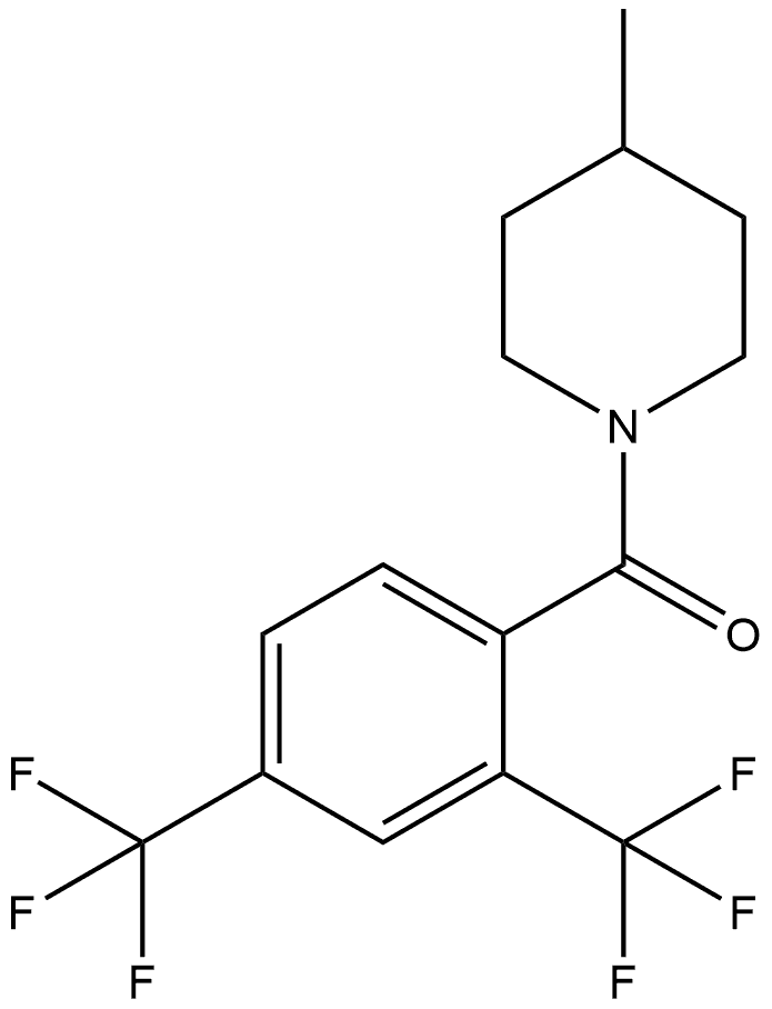 2,4-Bis(trifluoromethyl)phenyl](4-methyl-1-piperidinyl)methanone Structure