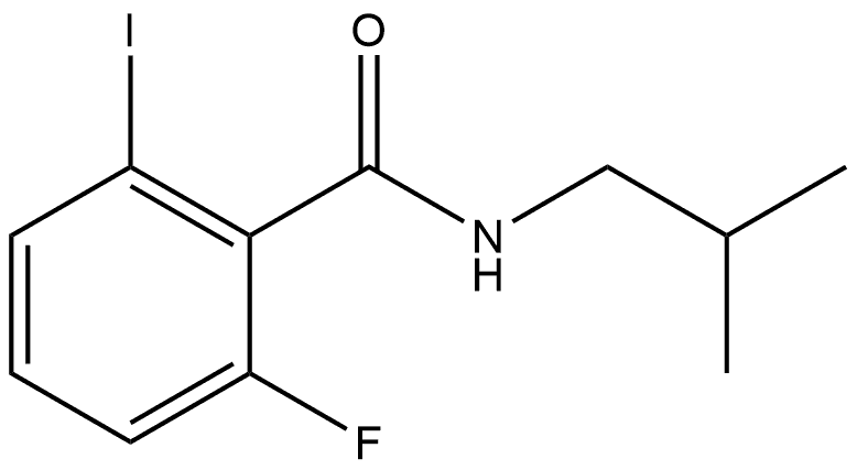 2-Fluoro-6-iodo-N-(2-methylpropyl)benzamide Structure