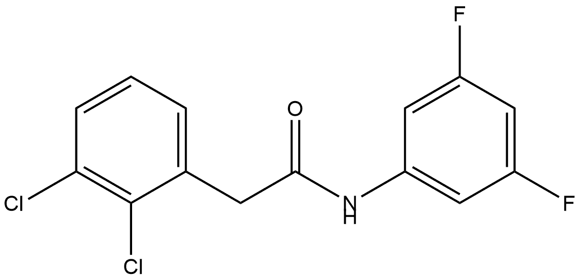 2,3-Dichloro-N-(3,5-difluorophenyl)benzeneacetamide Structure