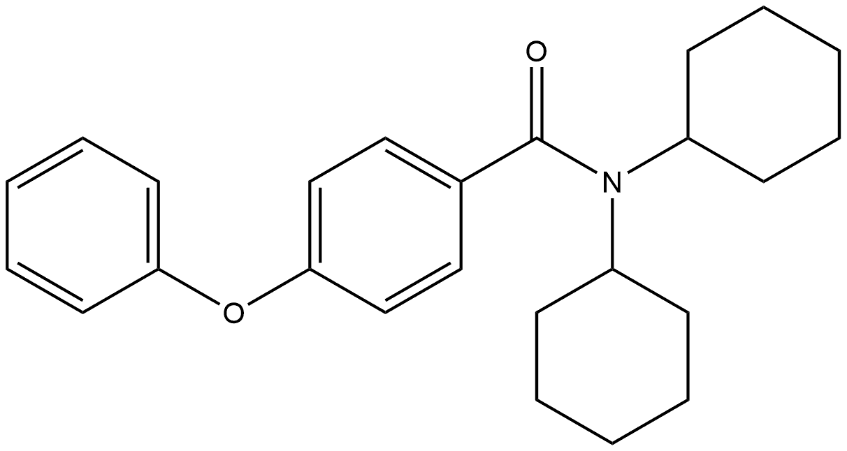 N,N-Dicyclohexyl-4-phenoxybenzamide Structure