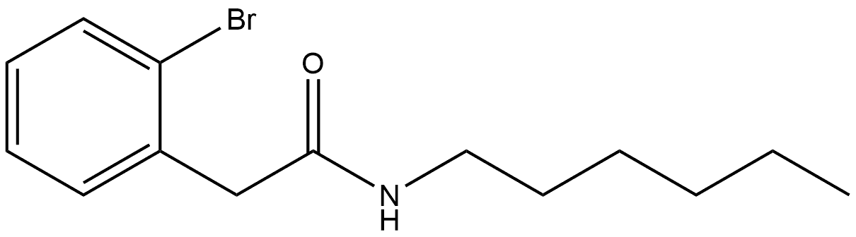 2-Bromo-N-hexylbenzeneacetamide Structure