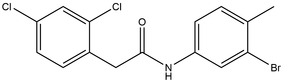 N-(3-Bromo-4-methylphenyl)-2,4-dichlorobenzeneacetamide Structure