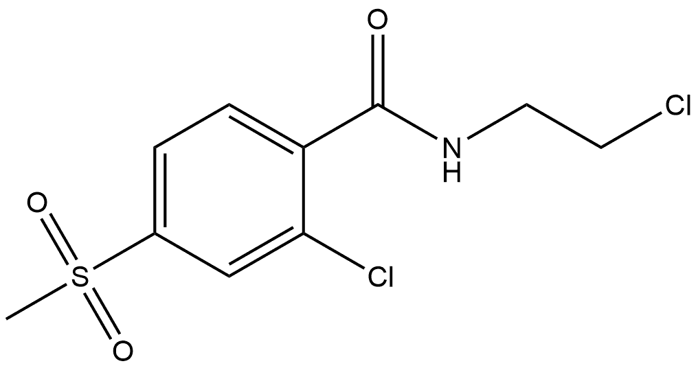 2-Chloro-N-(2-chloroethyl)-4-(methylsulfonyl)benzamide Structure